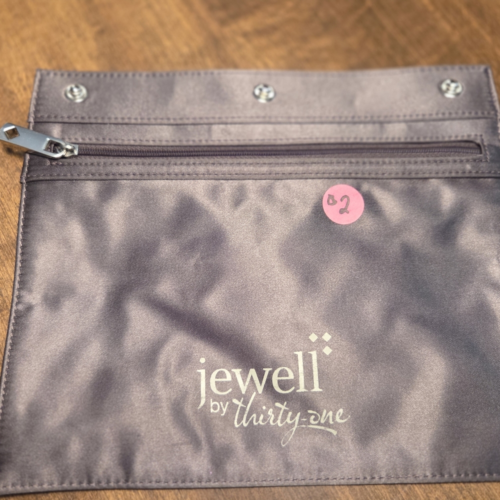 Thirty-One Jewell Cosmetic Bag in Purple